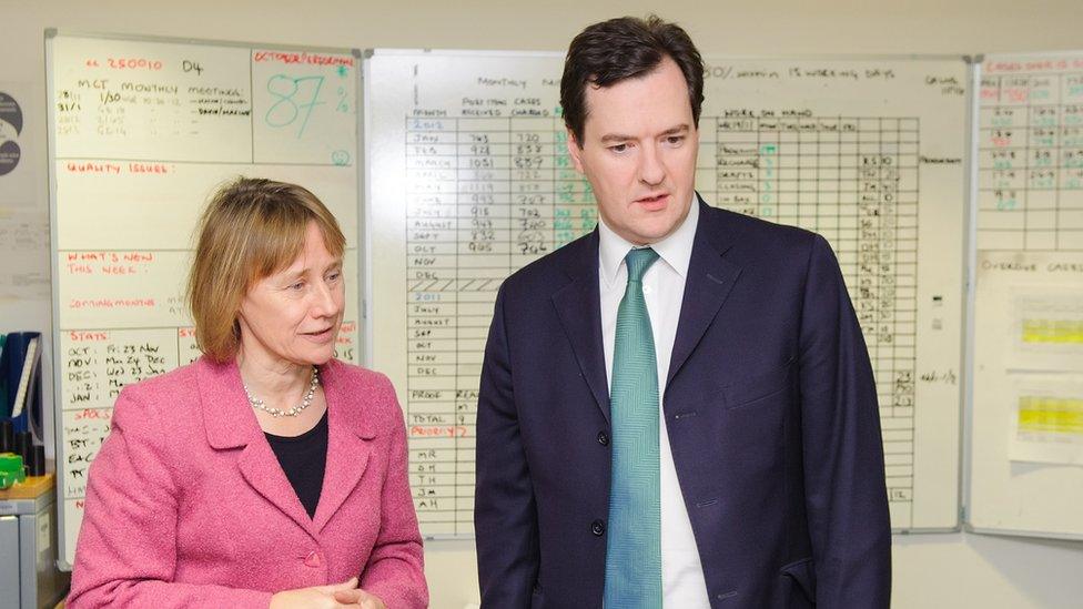 Lin Homer and George Osborne