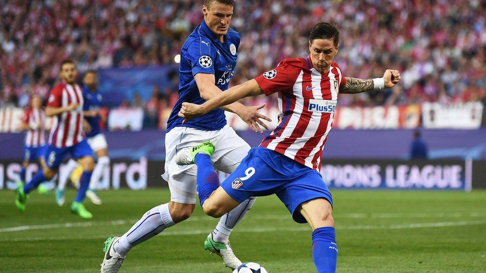 Fernando Torres playing for Atletico Madrid