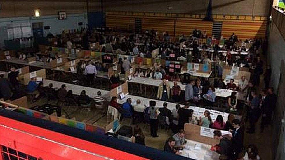 A power cut at Aylestone Leisure Centre