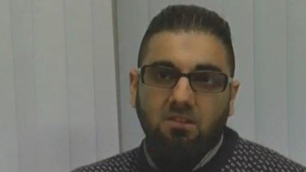 Still from a video clip showing Usman Khan praising Learning Together