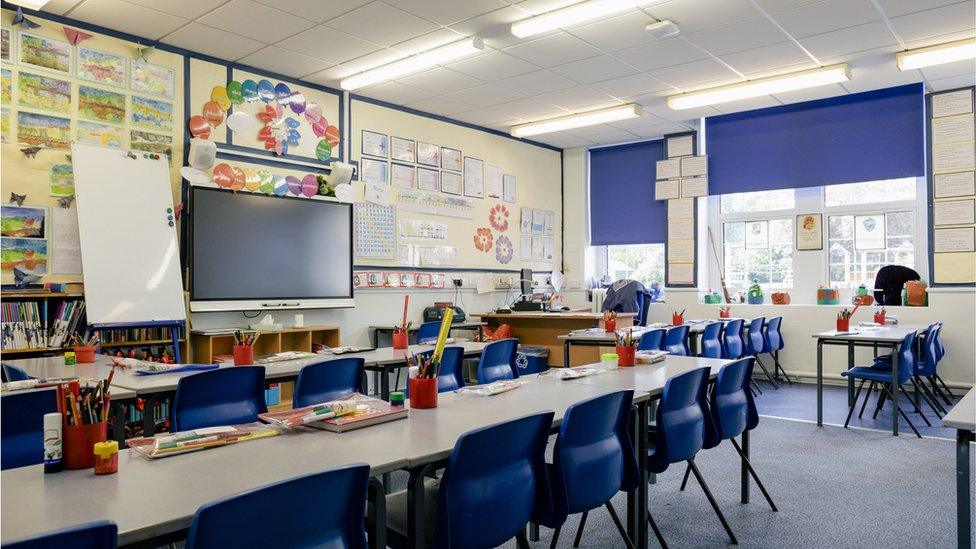 Empty classroom