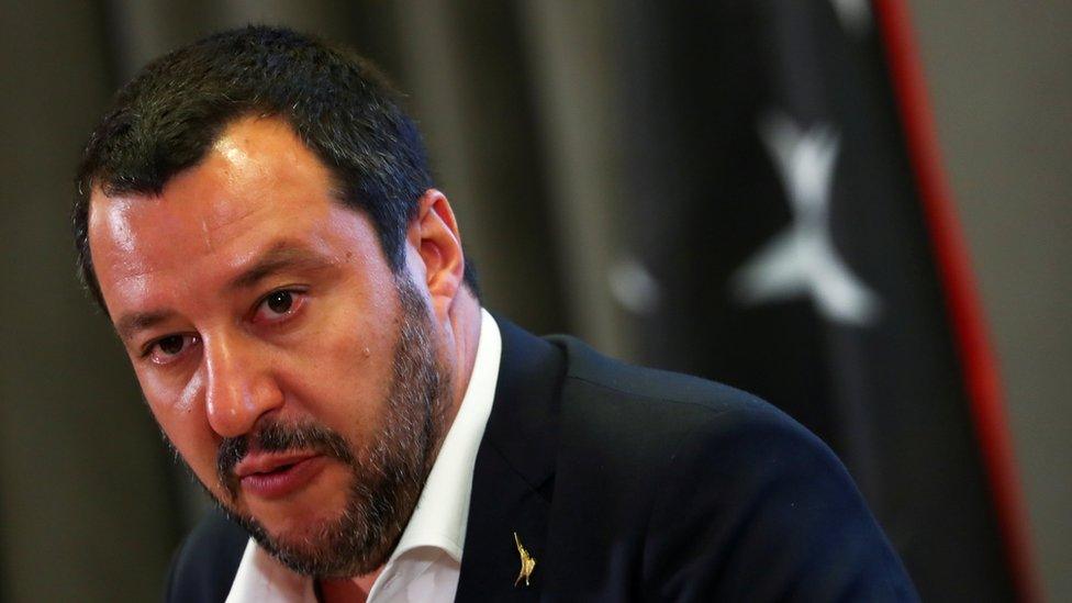 Interior Minister and Deputy PM Matteo Salvini