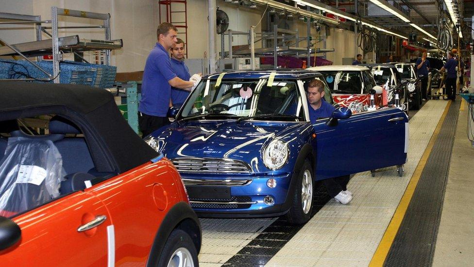 BMW Mini plant in Cowley, Oxford, 13 Sep 06