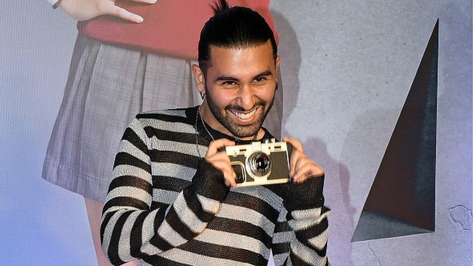 Internet personality and social activist Orhan Awatramani poses for a photo at the red carpet premiere of the upcoming film 'Farrey' in Mumbai