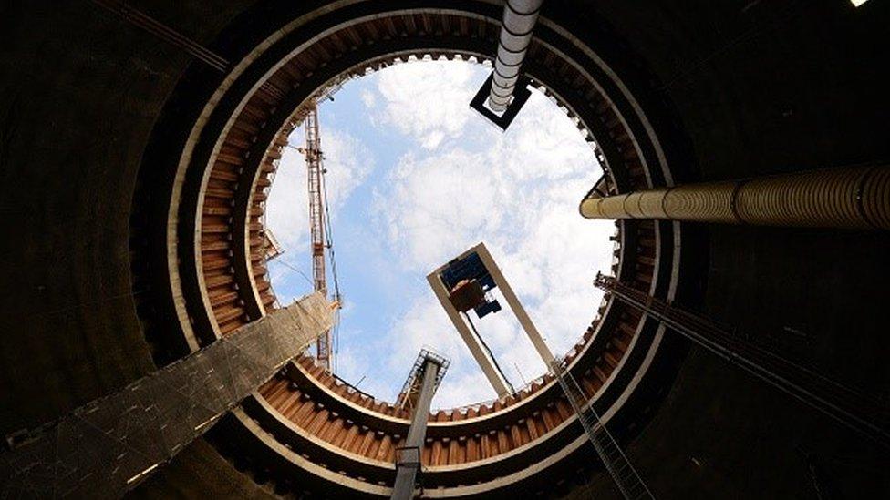 A tunnel opening from Crossrail 1