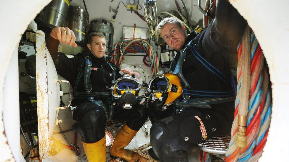 Divers training at The Underwater Centre