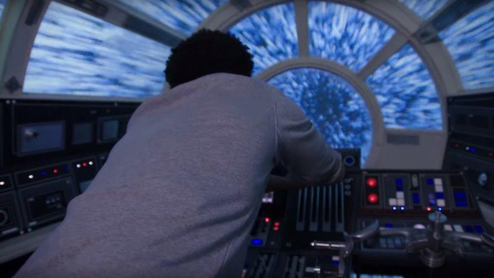 Donald Glover puts the Millennium Falcon into hyperdrive