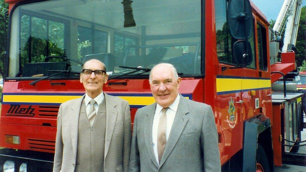 Reg Miller and Chris Raybould in 1991