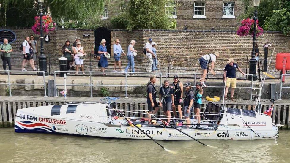 Crew on board at St Katharine's Dock