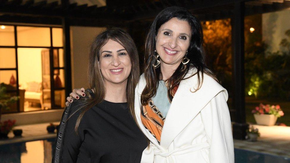 Ahdeya Ahmed Al-Sayed (left) and Fleur Hassan-Nahoum