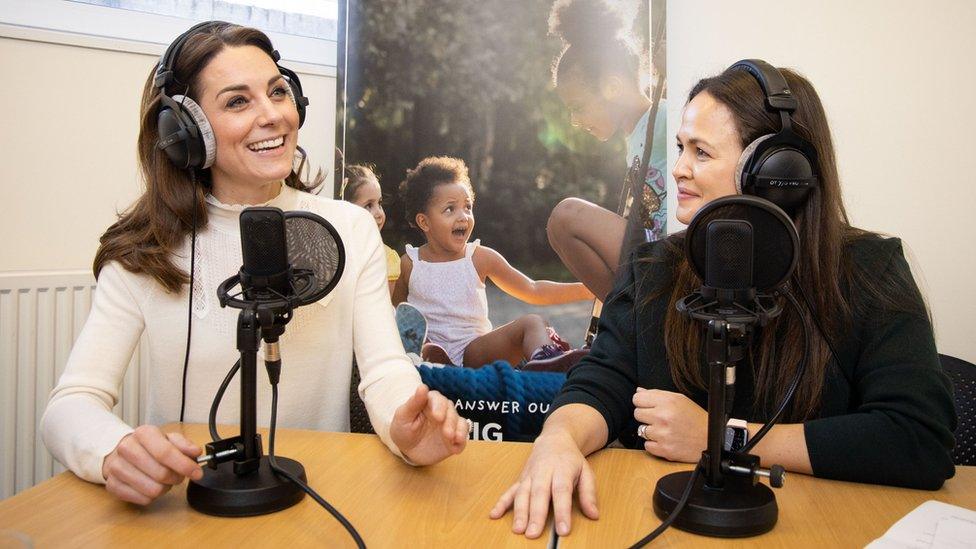 The Duchess of Cambridge and Giovanna Fletcher