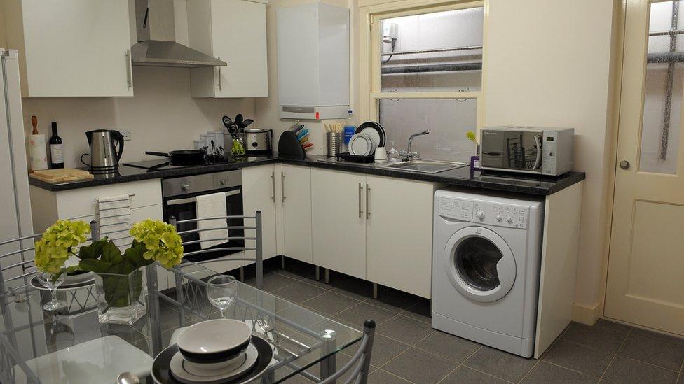 Kitchen in Salford University's Energy House