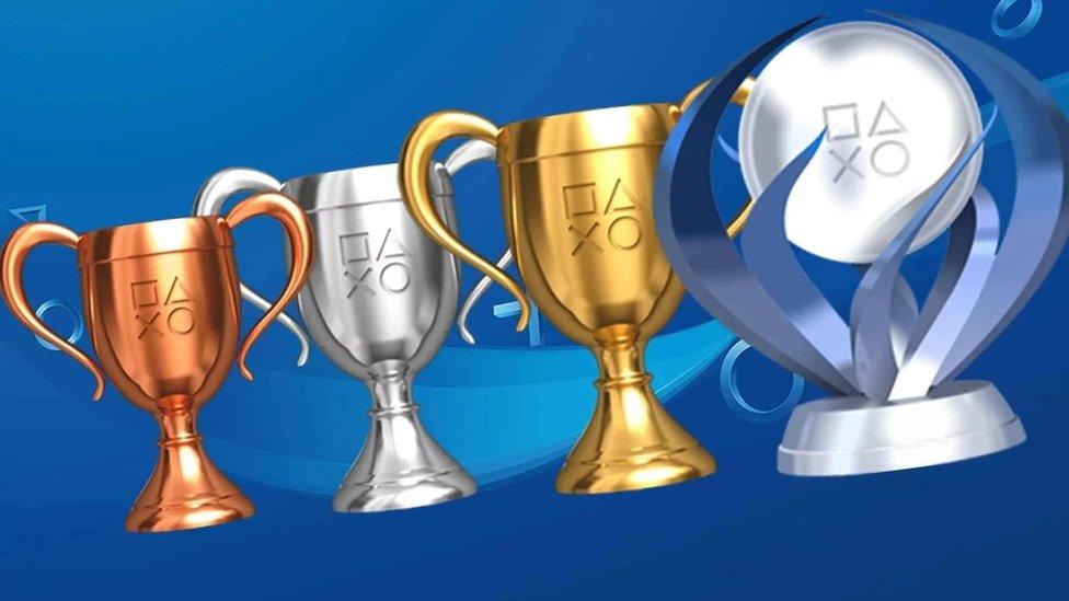 PlayStation trophies.