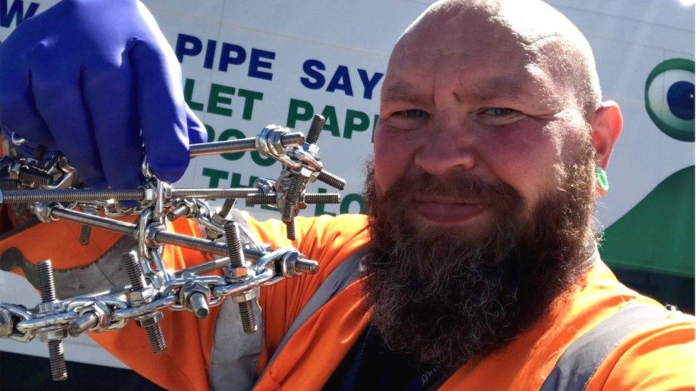 Steve Green and his "Barbarian" wipes buster tool