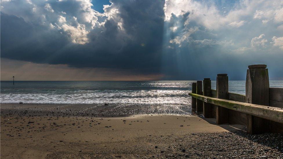 Clouds of the beach at Tywyn, Gwynedd