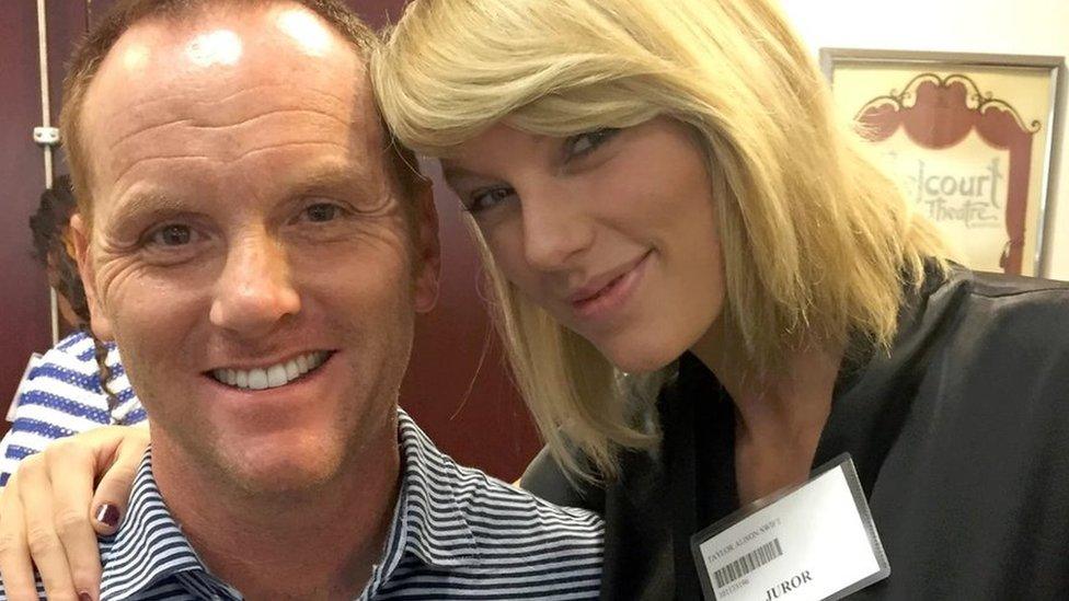 Taylor Swift posed with fellow potential jurors like Bryan Merville