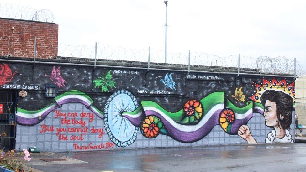 Mural dedicated to Theresa Garnett