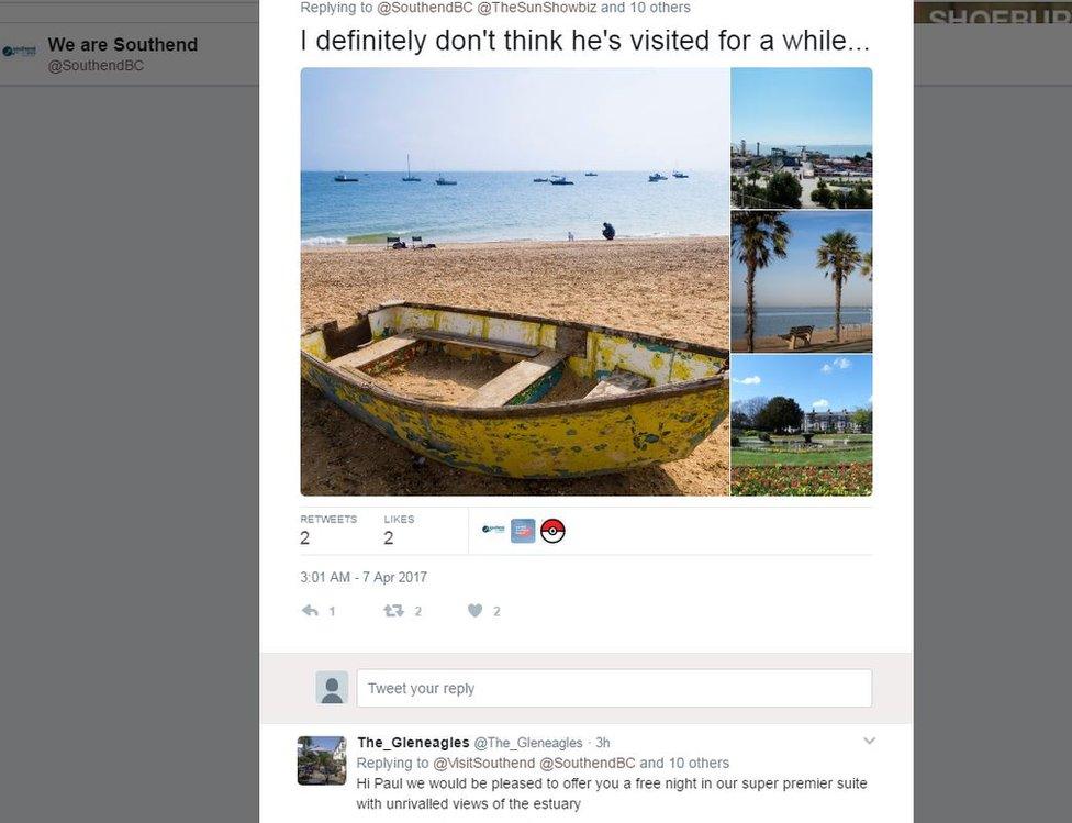 Tweets from The Gleneagles and Southend BC