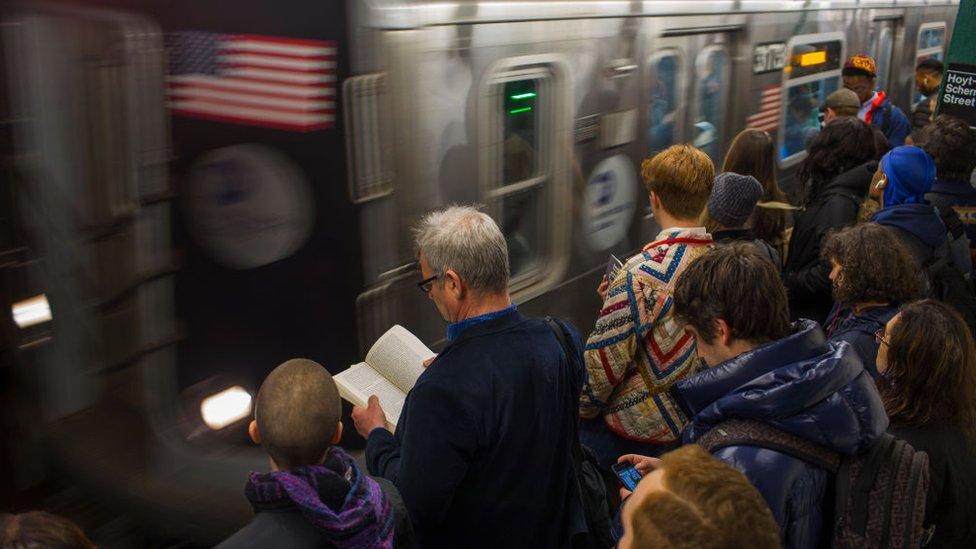 Subway commuters