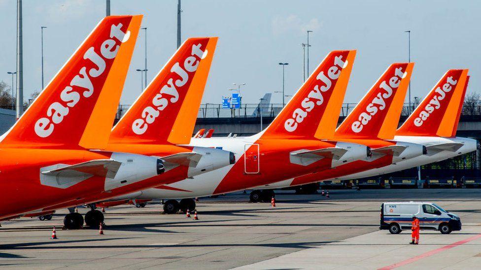 Easy Jet airplanes