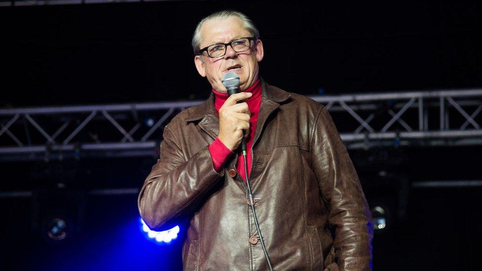 John Shuttleworth on stage