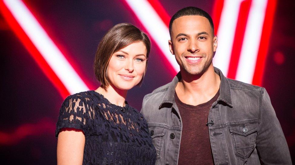 Emma Willis and Marvin Humes