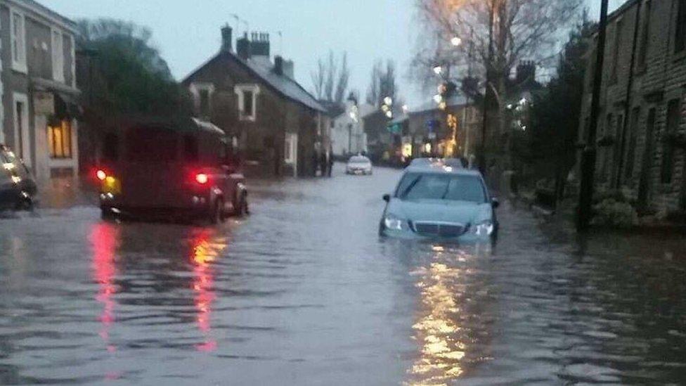 Flooding in Whalley