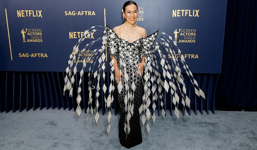 Ali Wong attends the 30th Annual Screen Actors Guild Awards at Shrine Auditorium and Expo Hall on February 24, 2024 in Los Angeles, California.