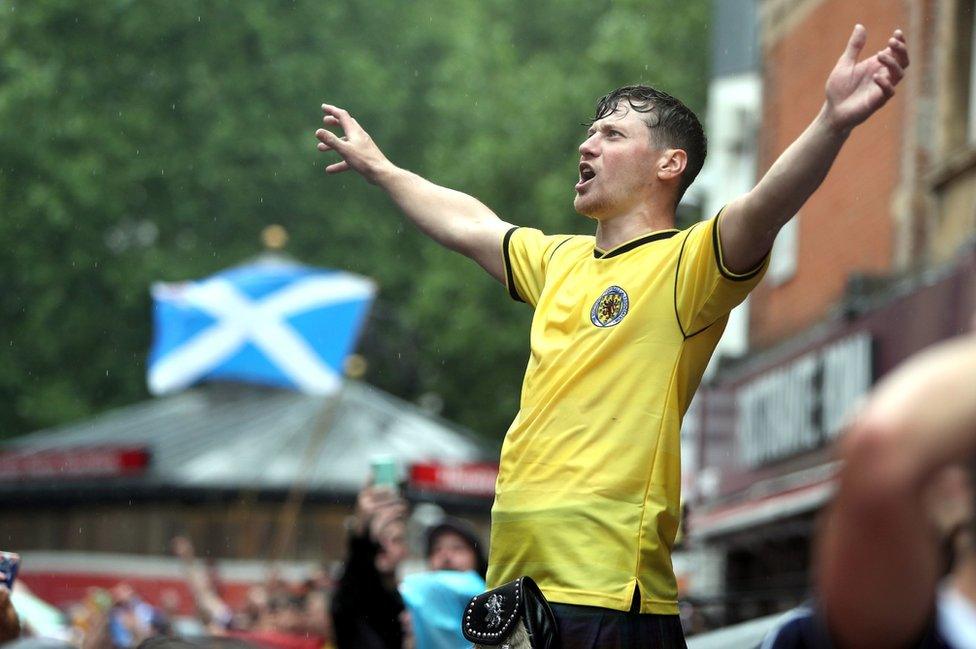 fans in Leicester Square on Friday