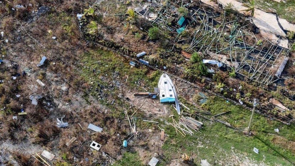 damage caused by Hurricane Irma on the Island of Anguilla