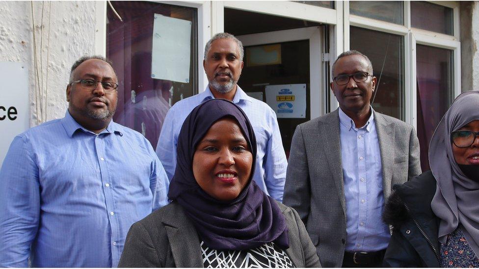 Saed Ali, Abib Mohamed, Abdullahi Farah, Zahra Kosar and Mano