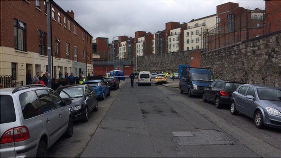 Scene of Martin O'Rourke shooting