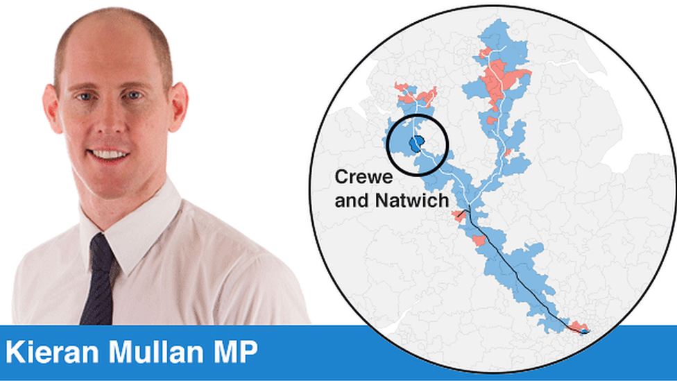 Conservative Keiran Mullan and the location of his constituency