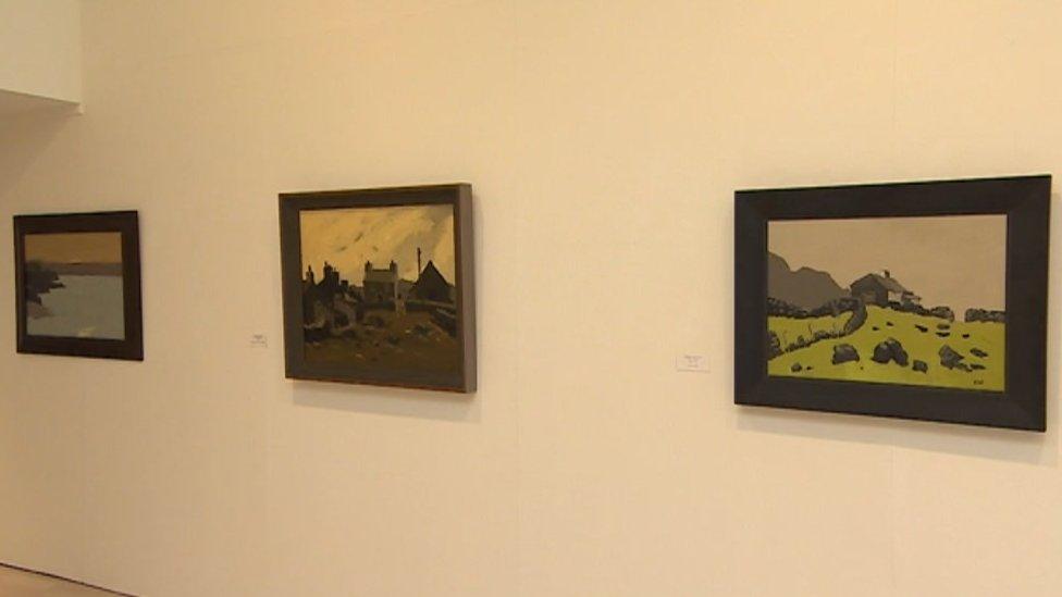 Three pieces of art by Sir Kyffin Williams