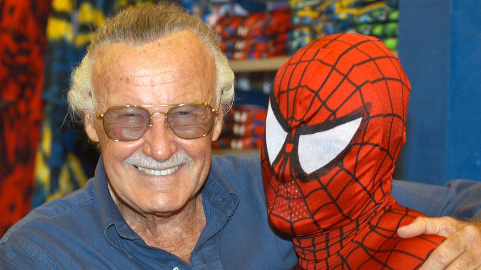 Stan Lee and Spiderman