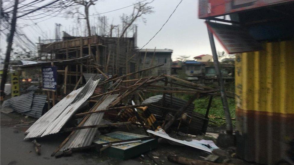 Collapsed stalls in Tuguegarao