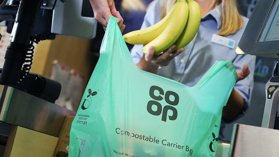 Co-op compostable carrier bag