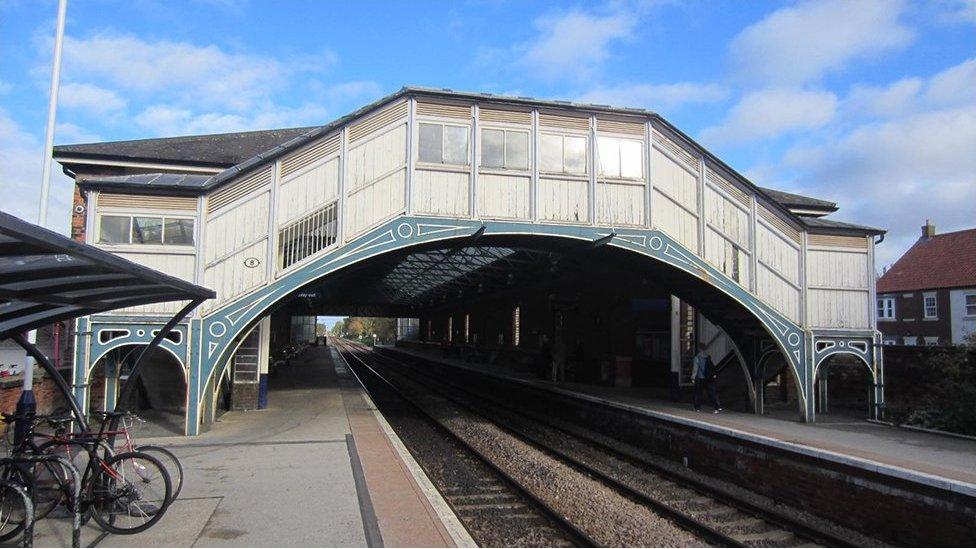 Existing footbridge