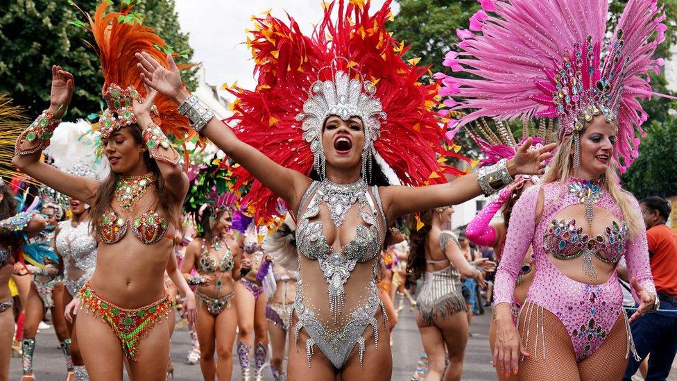 Performers at Notting Hill Carnival