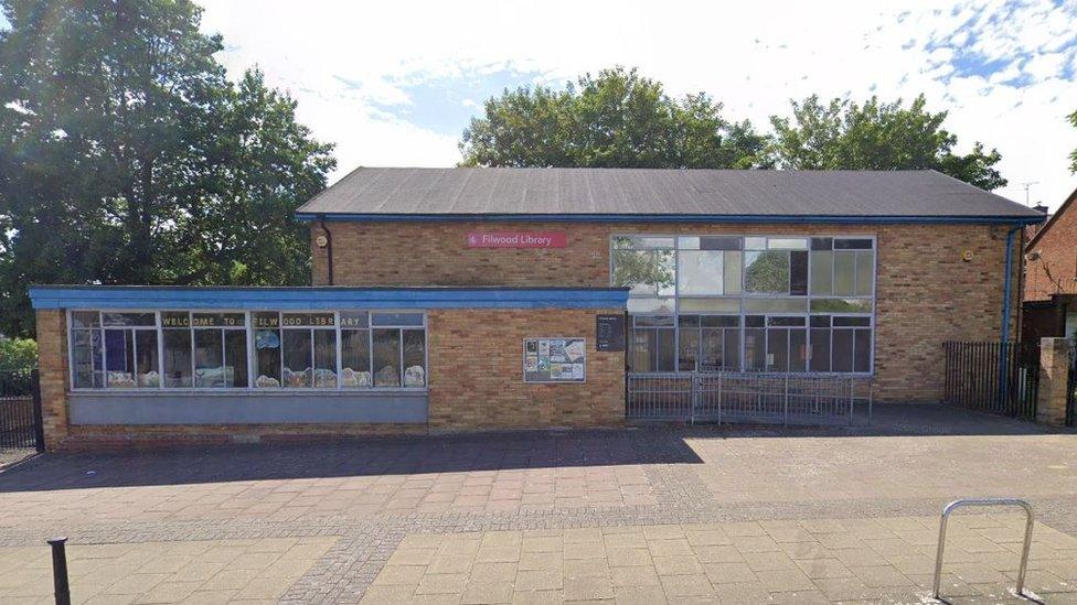 Street view of Filwood library