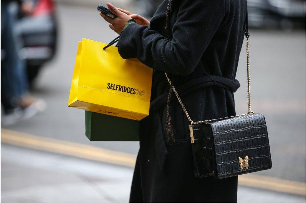 Woman with shopping bag