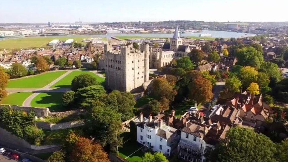 Rochester Castle and Rochester Cathedral