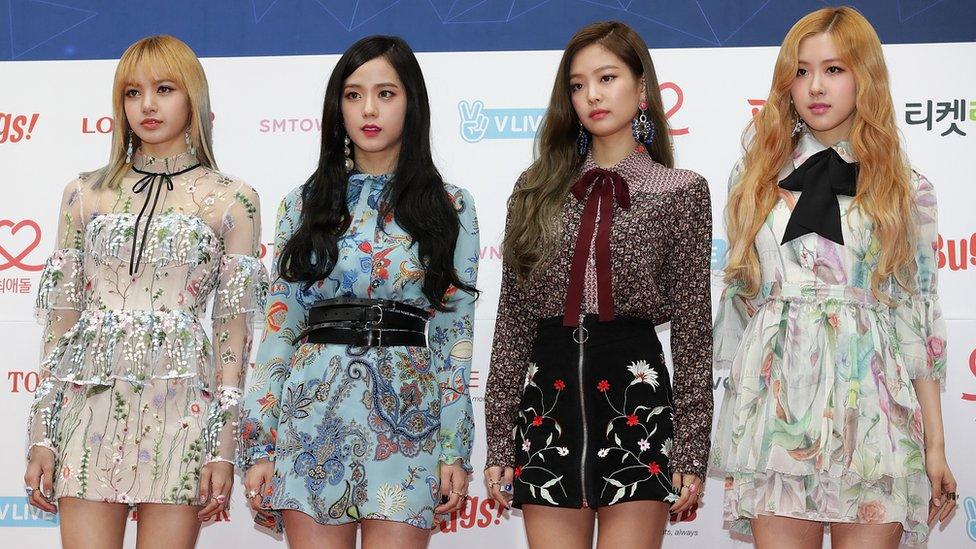 Left to right: Lisa, Jisoo, Jennie and Rosé of Blackpink