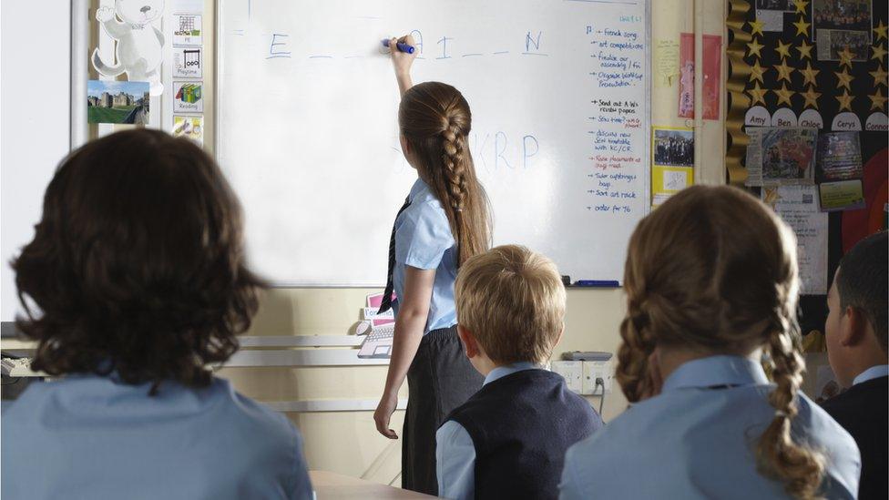 Pupils in a classroom