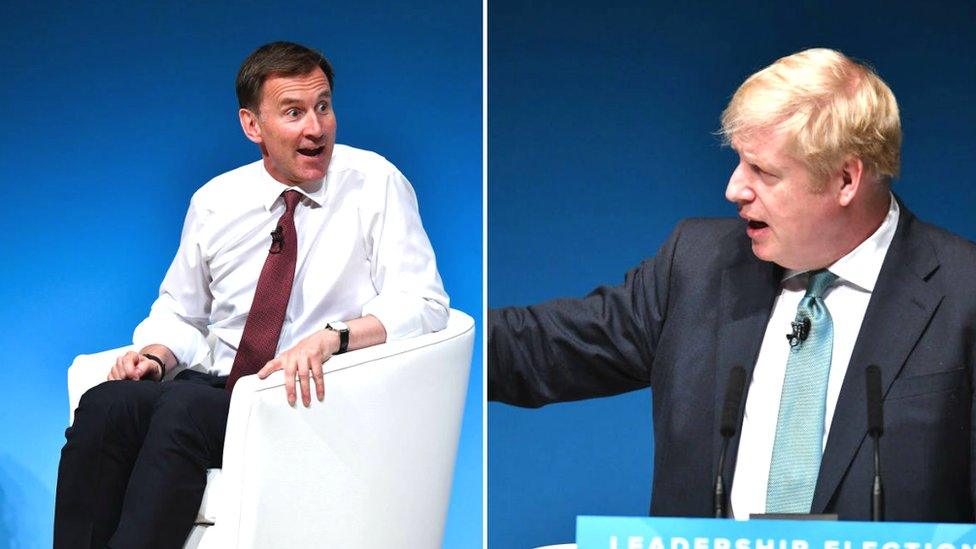 Jeremy Hunt and Boris Johnson