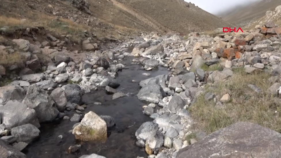 Remains of bridge, Arslanca, Turkey, 2018