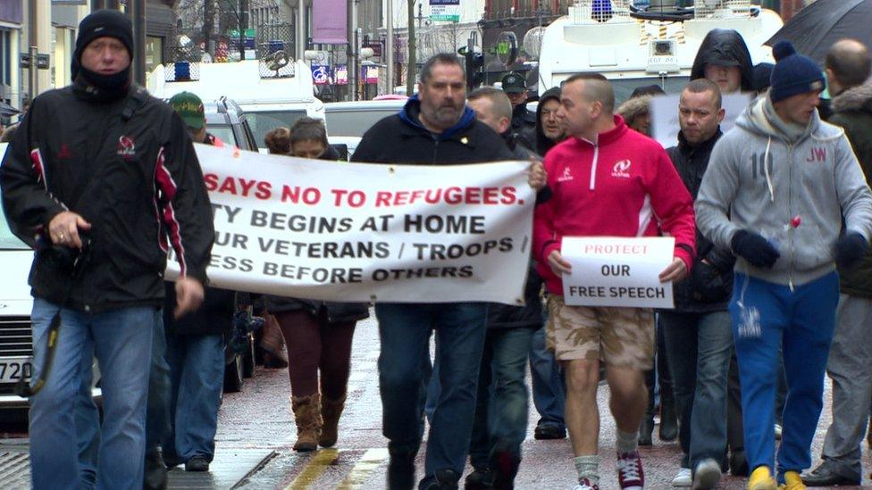 Anti-refugee rally