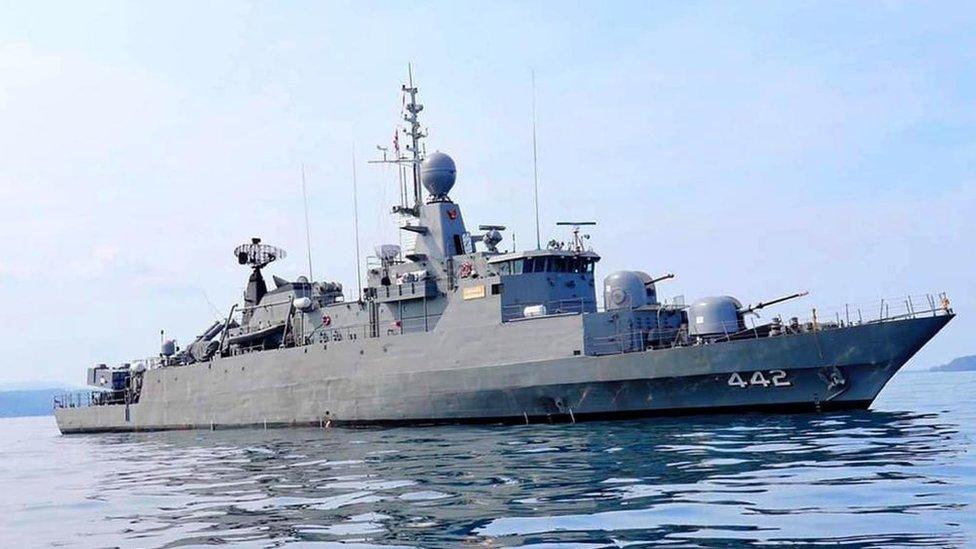 HTMS Sukhothai was built for the Thai navy in the US in the mid-1980s (file pic)