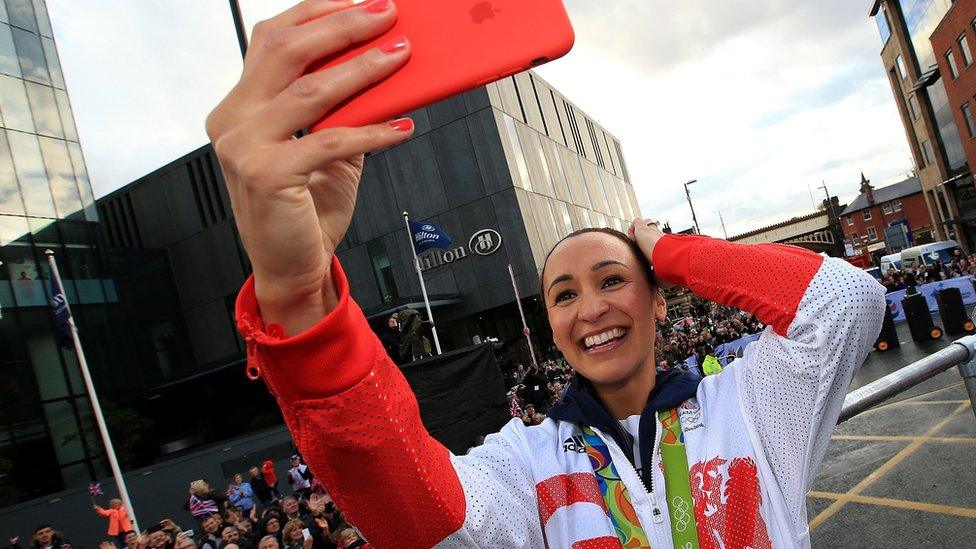 Jess Ennis Hill at Team GB parade
