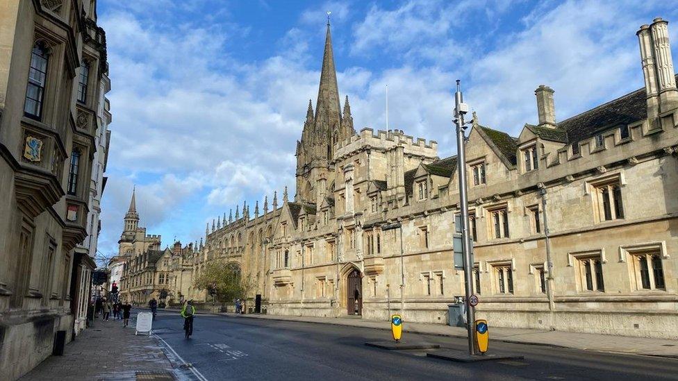 A sunny day in central Oxford, captured by Weather Watcher AngelaJ